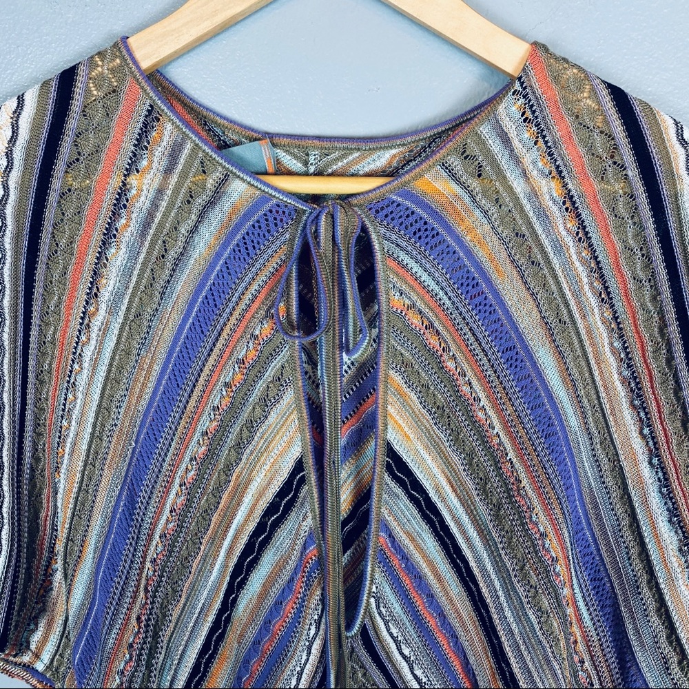 Missoni knit top keyhole dolman sleeve 6 designer - Picture 7 of 8